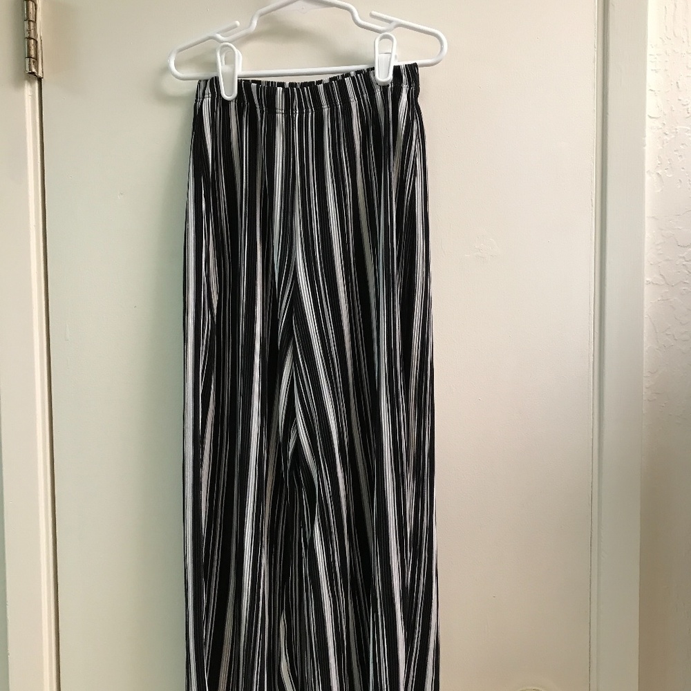 Subdued pants. Black, White Grey